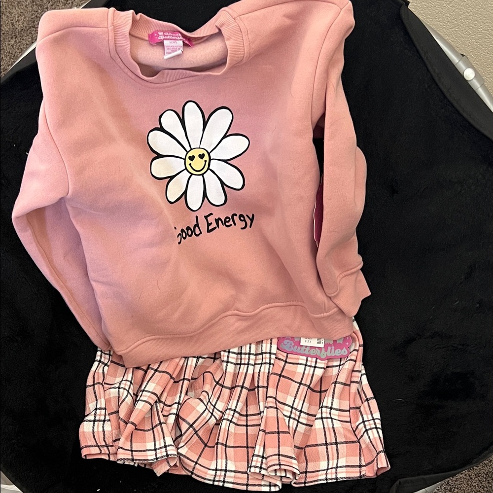 Pink Daisy Kids Matching Set